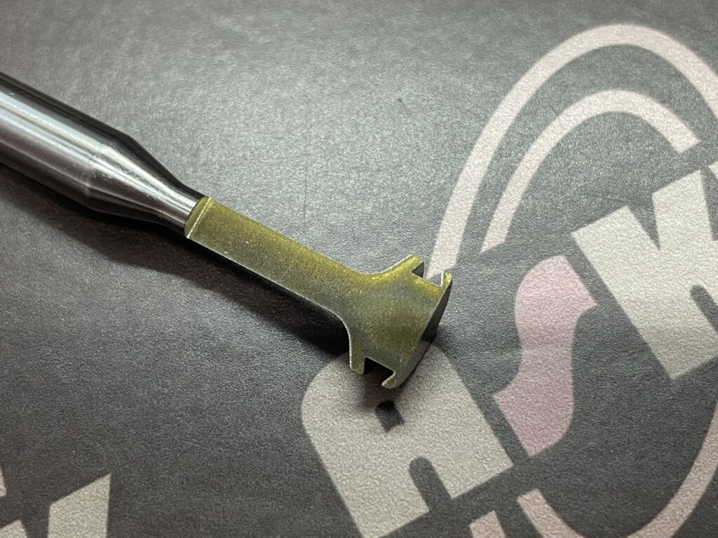 久々のあり溝加工
